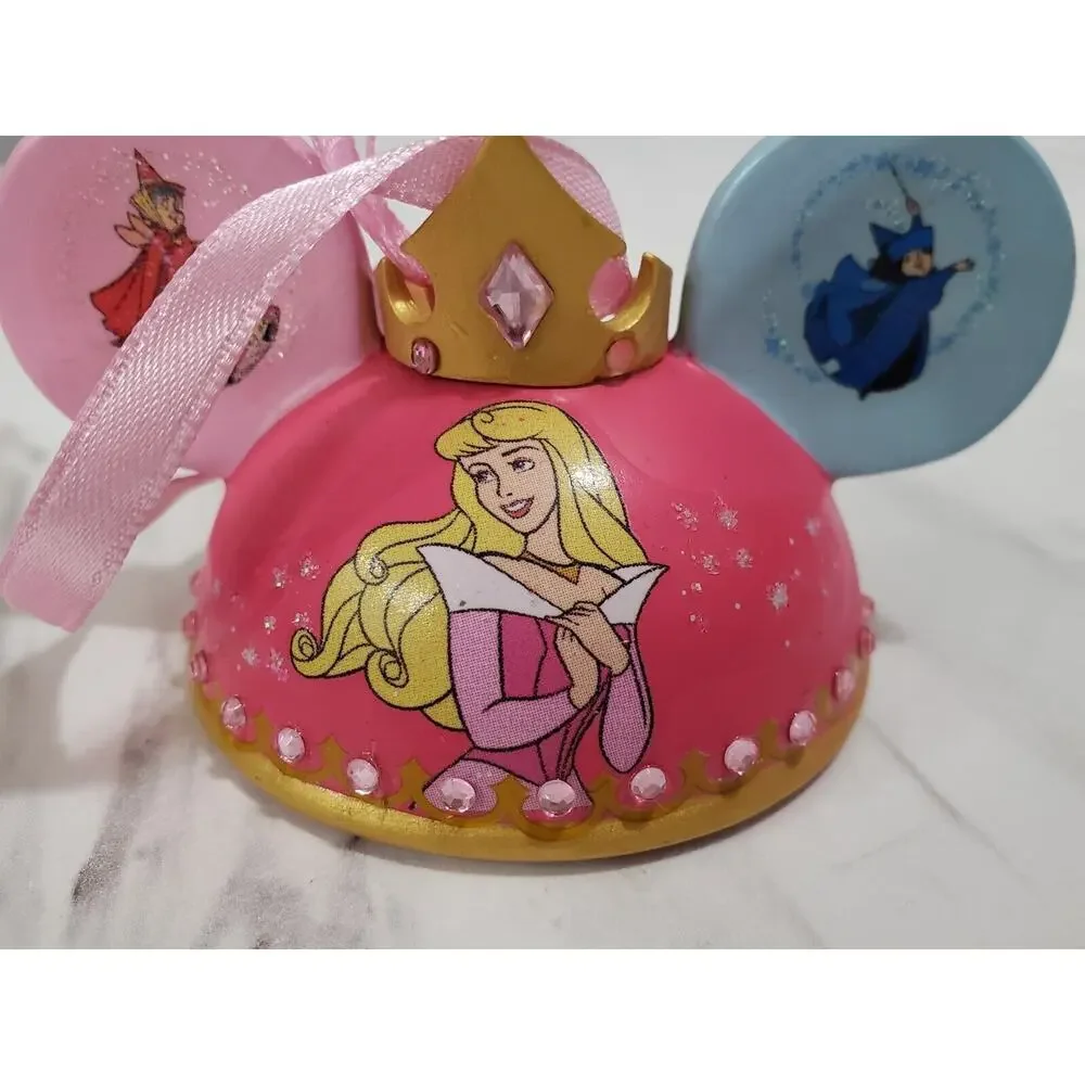 Disney Parks Ornament Ear Hat Sleeping‎ Beauty Castle Disneyland LIMITED EDITION
